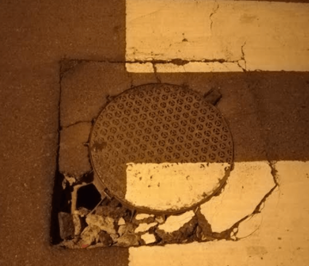 Imagen de la alcantarilla en cuestión (Foto TA)